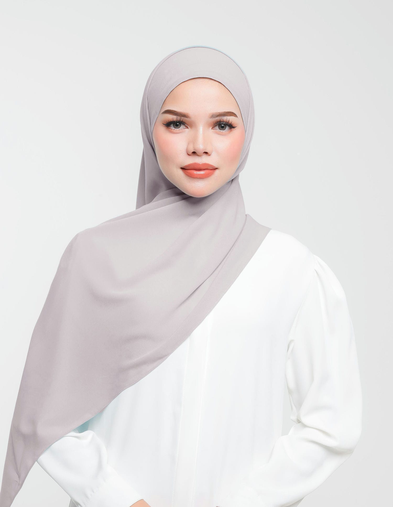 Juwita Shawl in Light Grey (JS-10) – Color Blast